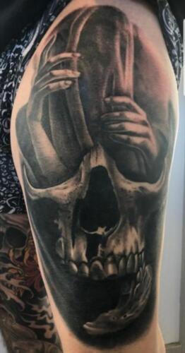 Scott Ford Tattoos - black and grey tattoo