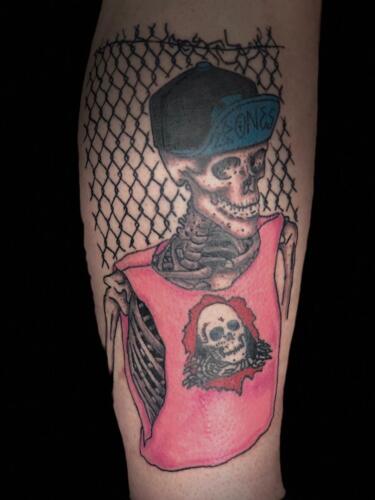 Dylan Llewellyn Tattoos -  skeleton