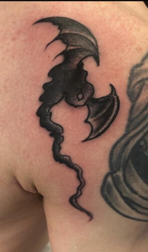Mike Peace Tattoos - demon creature