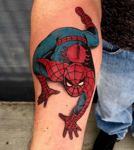 Mike Peace Tattoos - spiderman