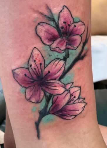 Mike Peace Tattoos - flower tattoo