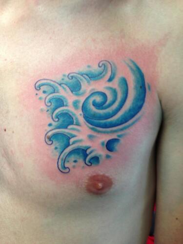 Mike Peace Tattoos - wave tattoo