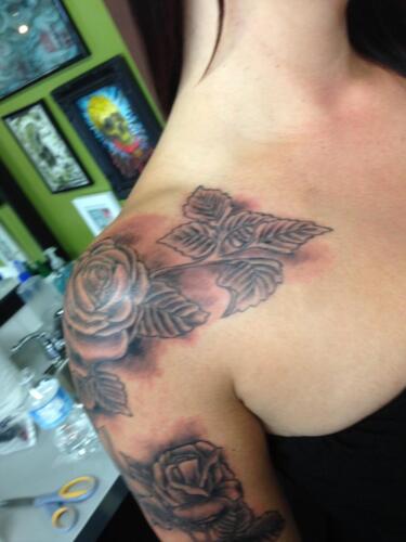 Mike Peace Tattoos - shoulder tattoo