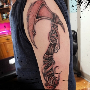 Tattoos by Tymm Cre8tions - Battle Axe Tattoo