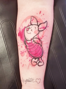 Tattoos by Tymm Cre8tions - Piglet tattoo