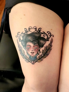 Tattoos by Tymm Cre8tions - Victorian woman tattoo