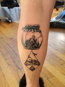Tattoos by Tymm Cre8tions - jar mountain tattoo