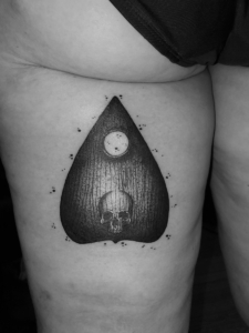 Tattoos by Tymm Cre8tions - ouija planchette tattoo
