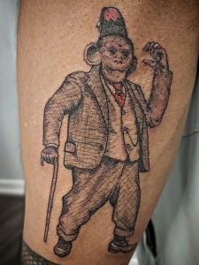 Paul Nye's Tattoo's-Monkey