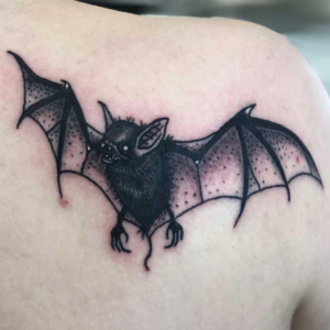 bat tattoo by Dylan Llewellyn