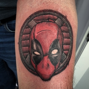Paul Nye's Tattoo's-Deadpool patch