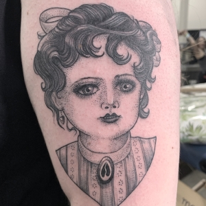 Katina Scheffler Tattoos - doll face