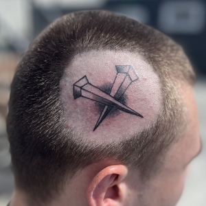 Dylan Llewellyn Tattoos - head tattoo