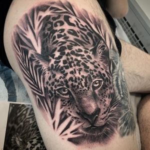Katina Scheffler Tattoos - jaguar