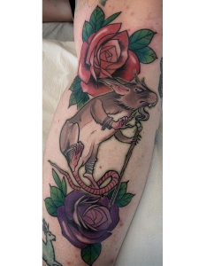Katina Scheffler Tattoos - rat tattoo