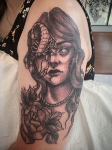 Katina Scheffler Tattoos - scorpion girl