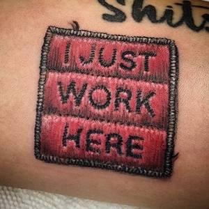 Paul Nye's Tattoo's-sign patch