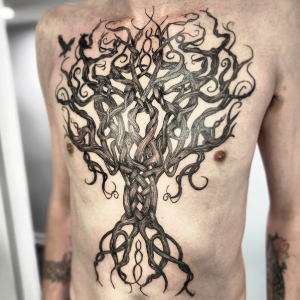 Paul Nye's Tattoo's-tree of life